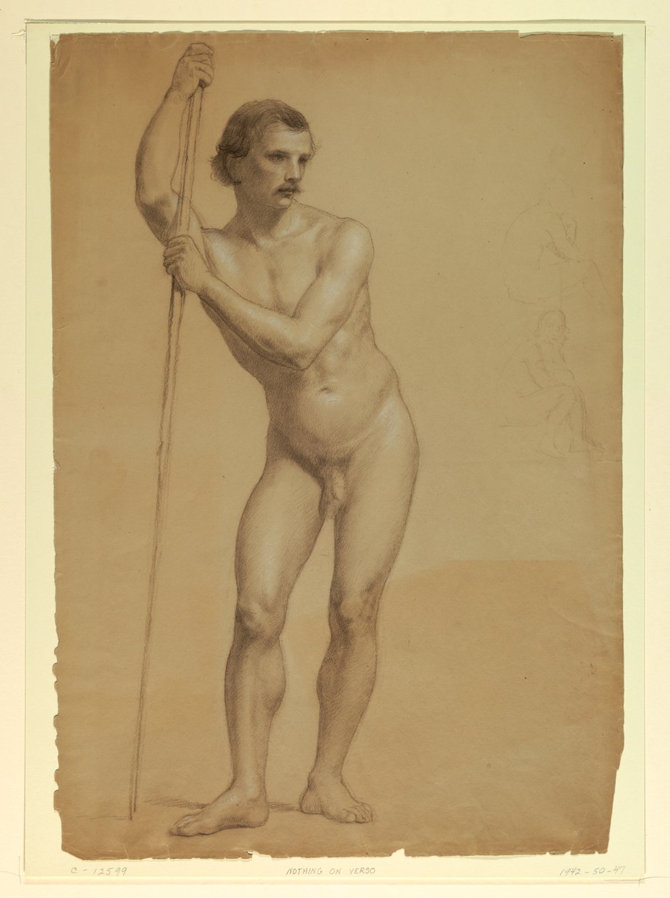 Desnudo masculino de pie de Daniel Huntington