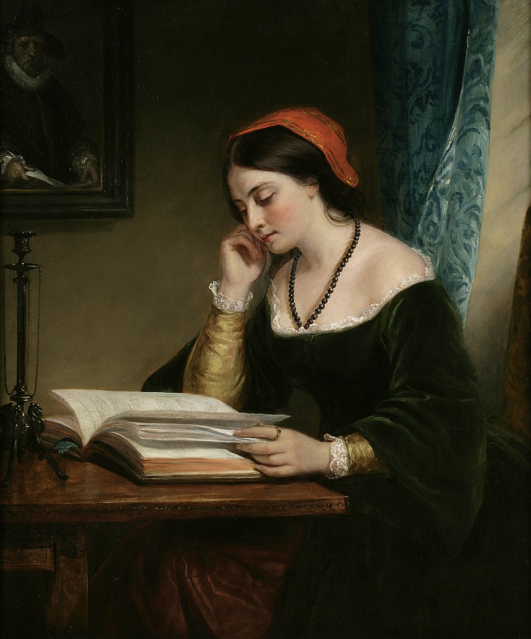 La estudiante aplicada, 1858 de Daniel Huntington
