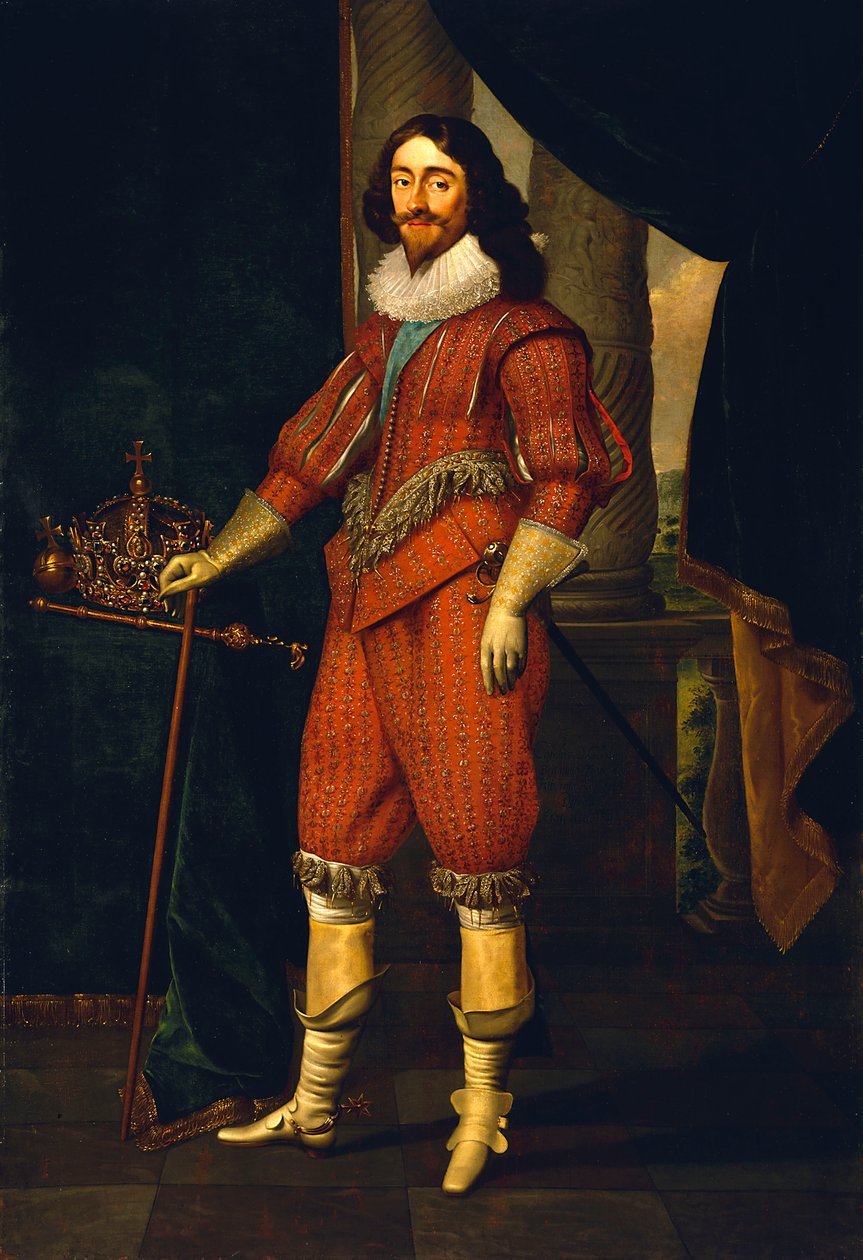 Carlos I (1600-1649), c.1631 (óleo sobre lienzo) de Daniel Mytens