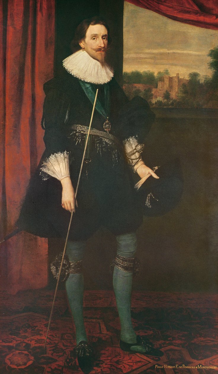 Philip, 4º Conde de Pembroke de Daniel Mytens