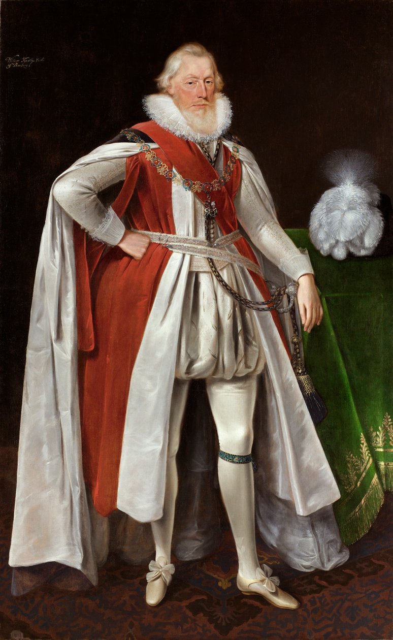 William Knollys, primer conde de Banbury de Daniel Mytens