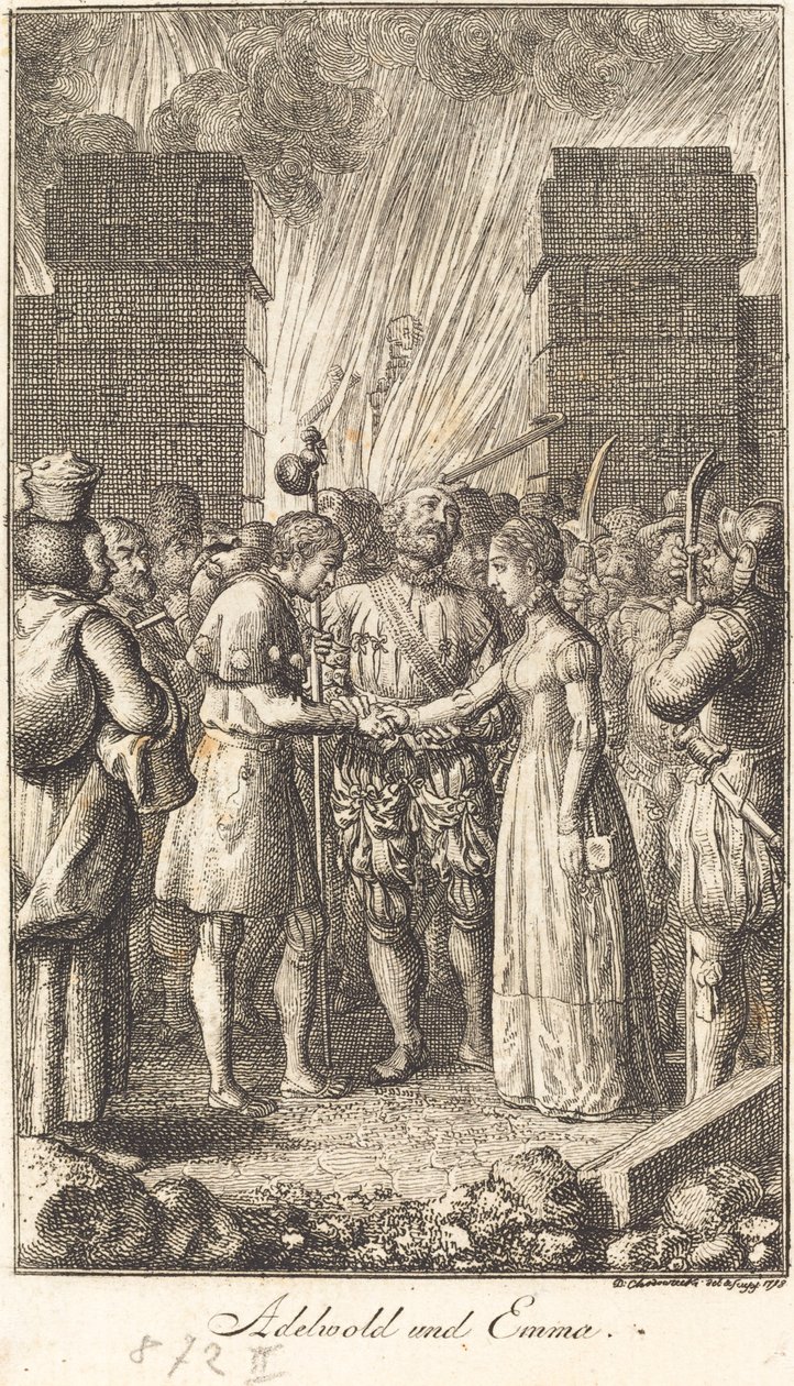 Adewold y Emma de Daniel Nikolaus Chodowiecki
