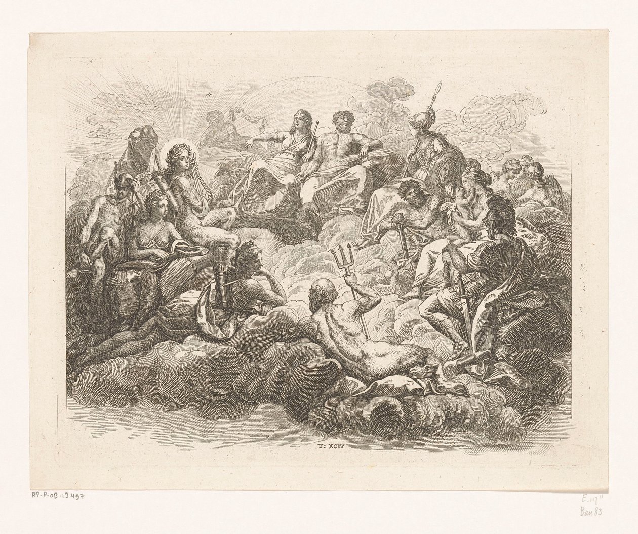 Colección de dioses en el Olimpo de Daniel Nikolaus Chodowiecki
