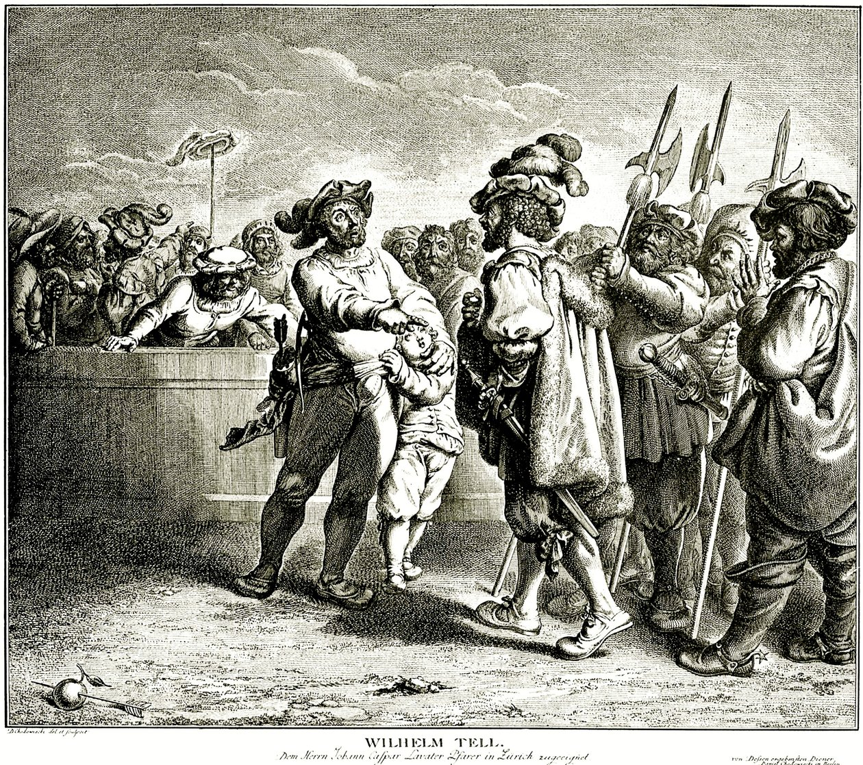 Guillermo Tell, 1781 de Daniel Nikolaus Chodowiecki