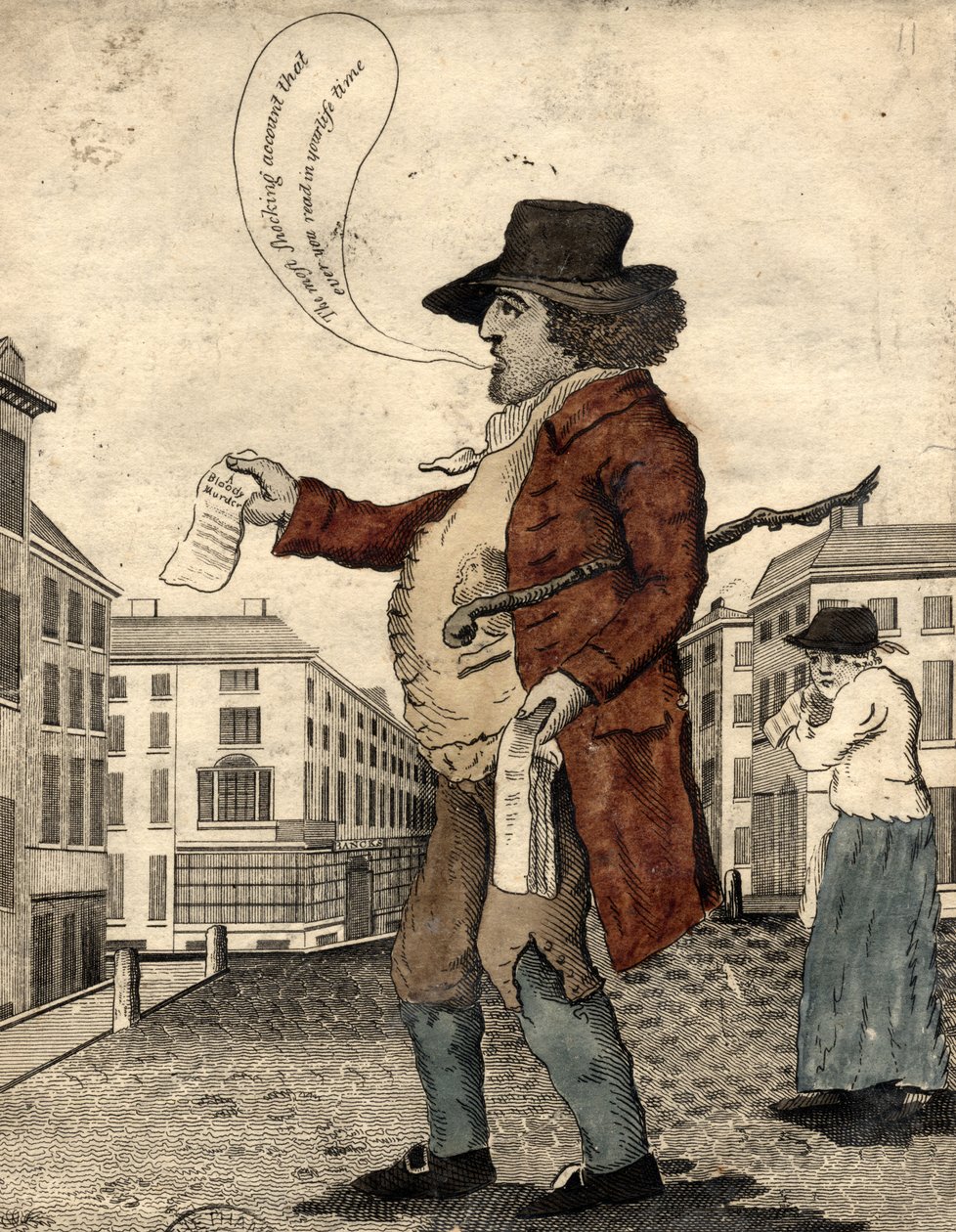 Vendedor de baladas, principios del siglo XIX de Daniel Orme