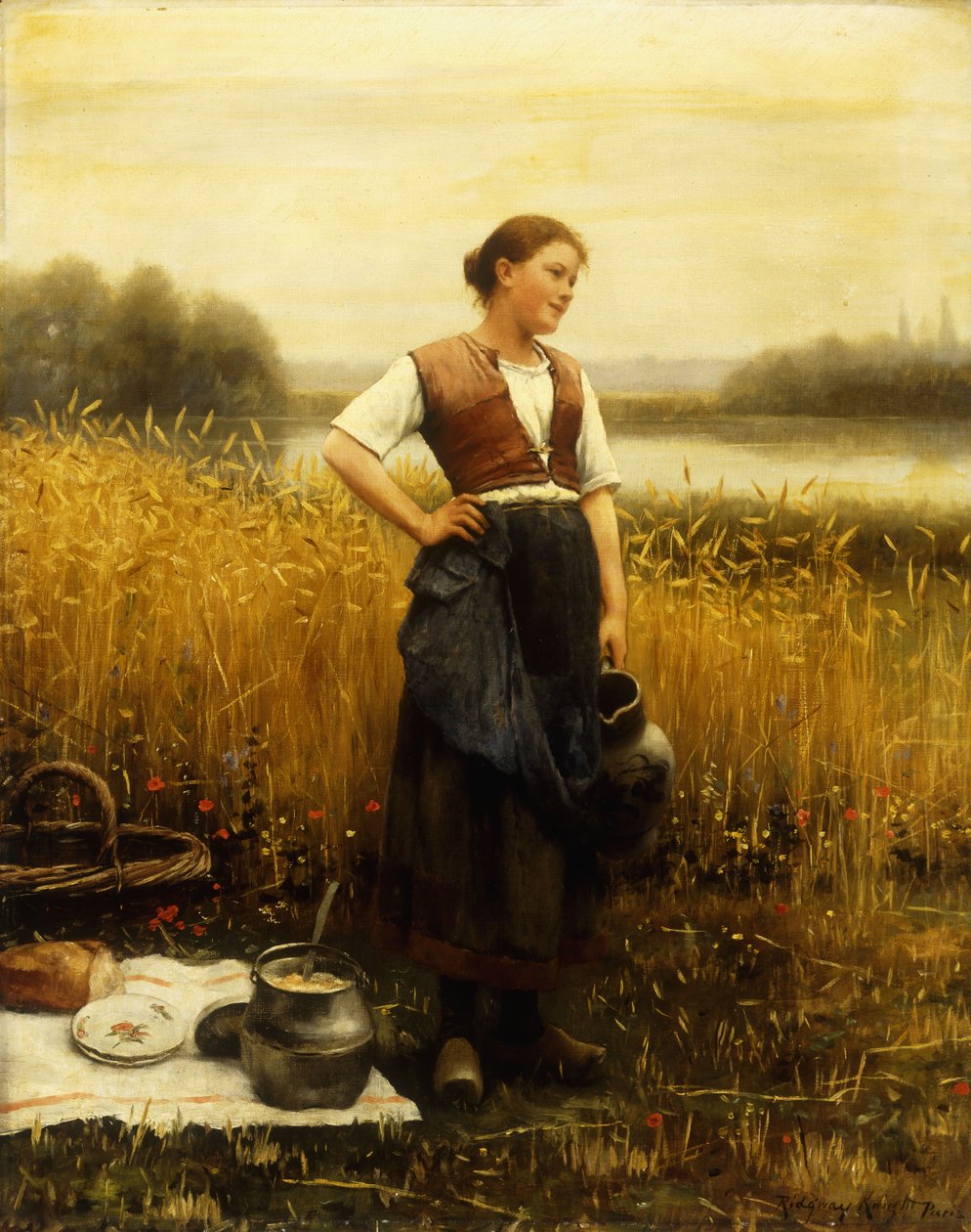 Un almuerzo de cosecha de Daniel Ridgway Knight