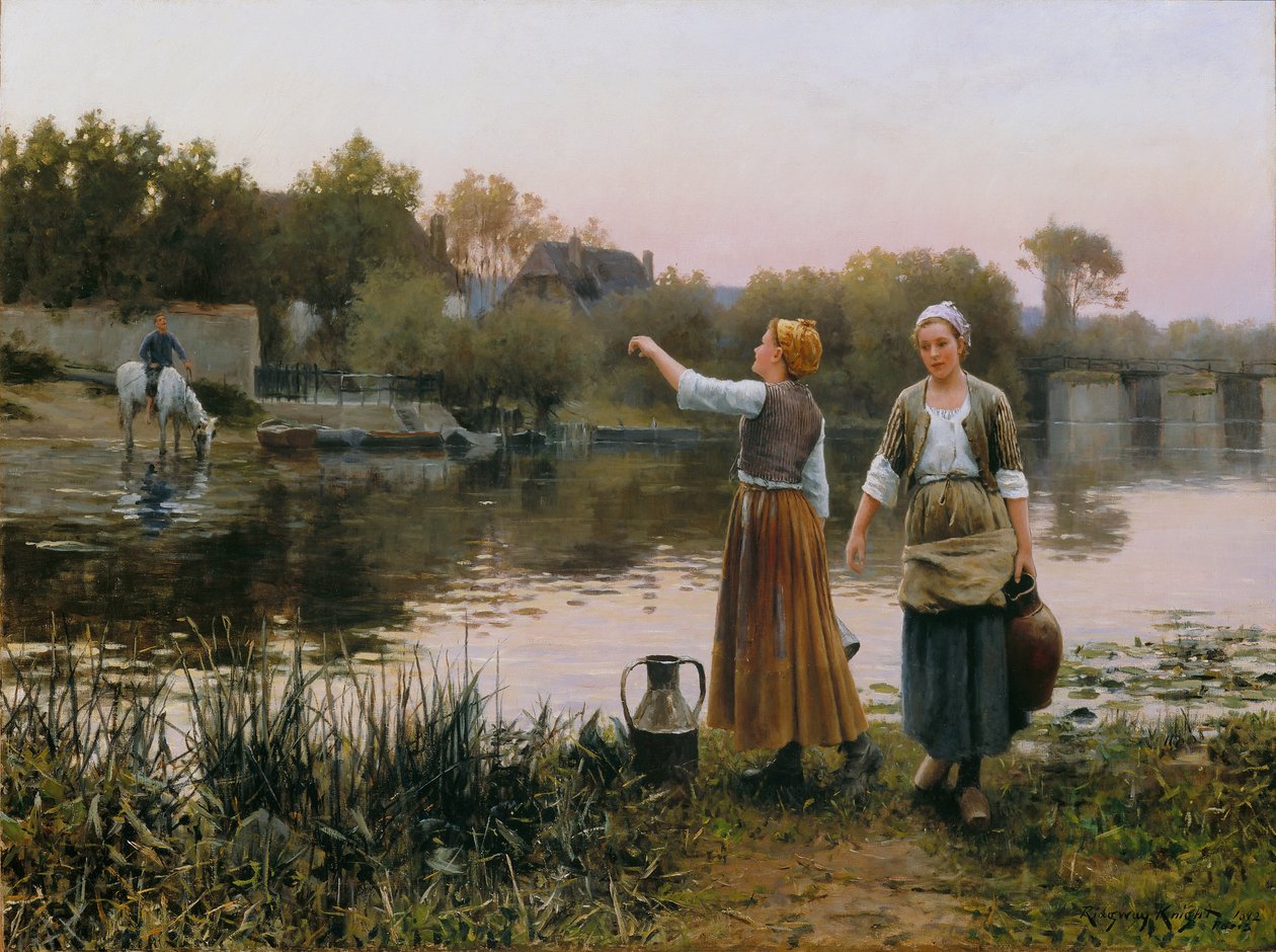 Los aguadores de Daniel Ridgway Knight