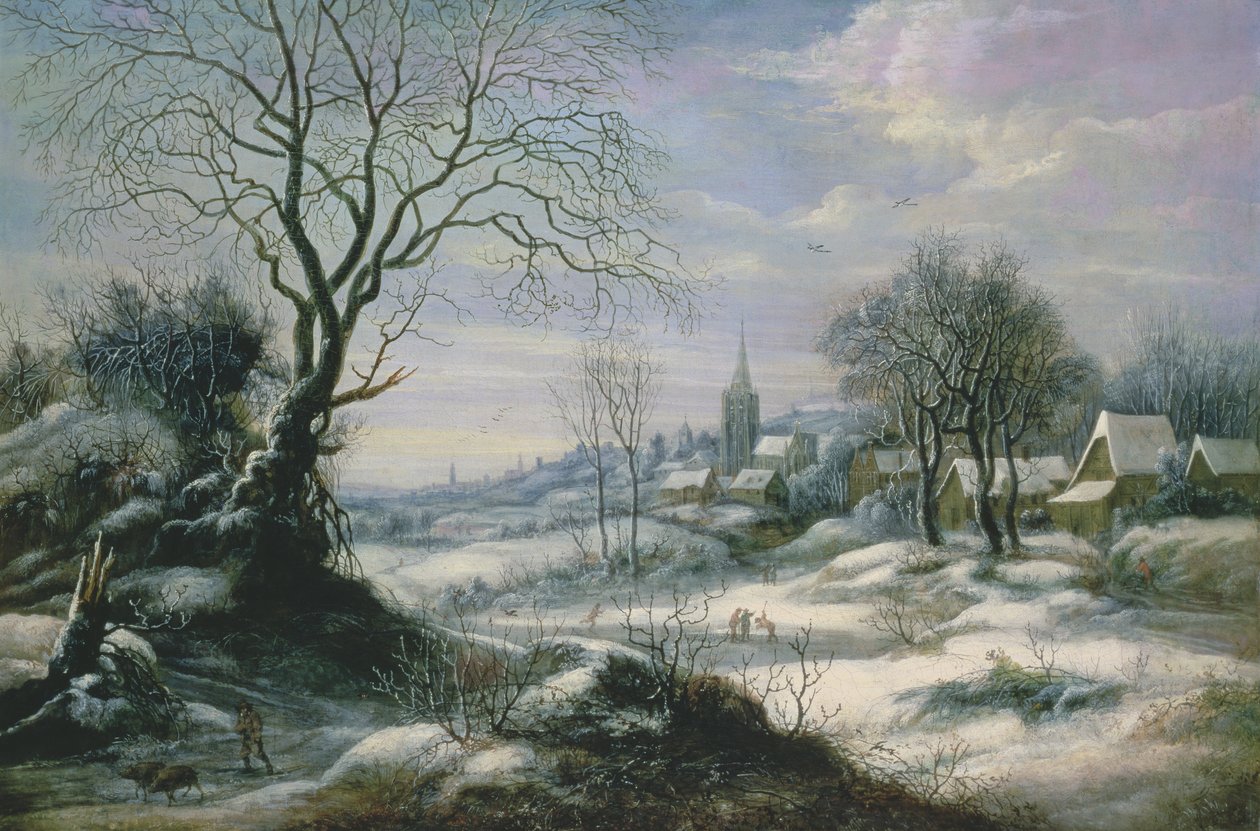 Paisaje de Invierno de Daniel van Heil