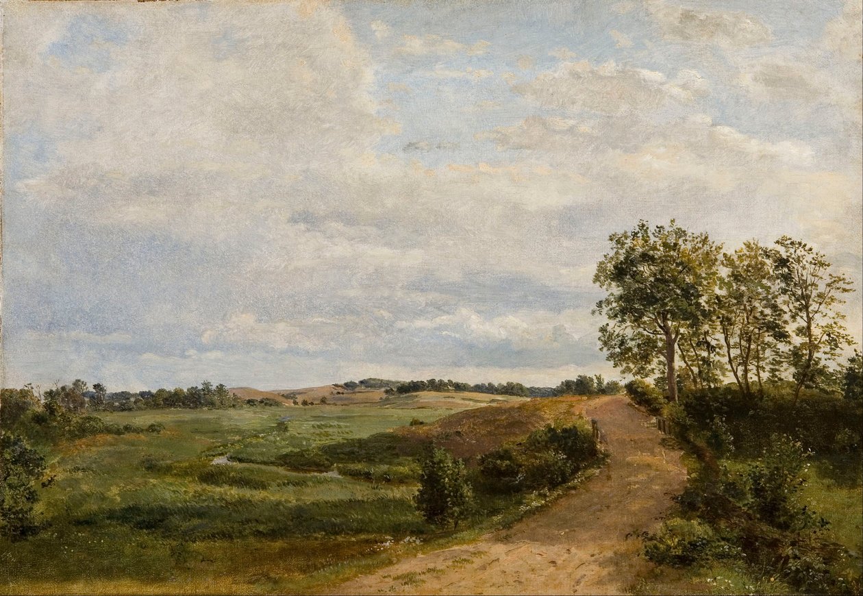 Camino a través de las colinas. Estudio de Dankvart Dreyer