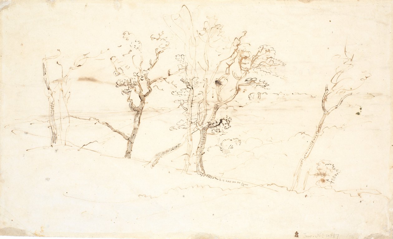 Paisaje de Jutlandia. Lagos entre colinas de Dankvart Dreyer