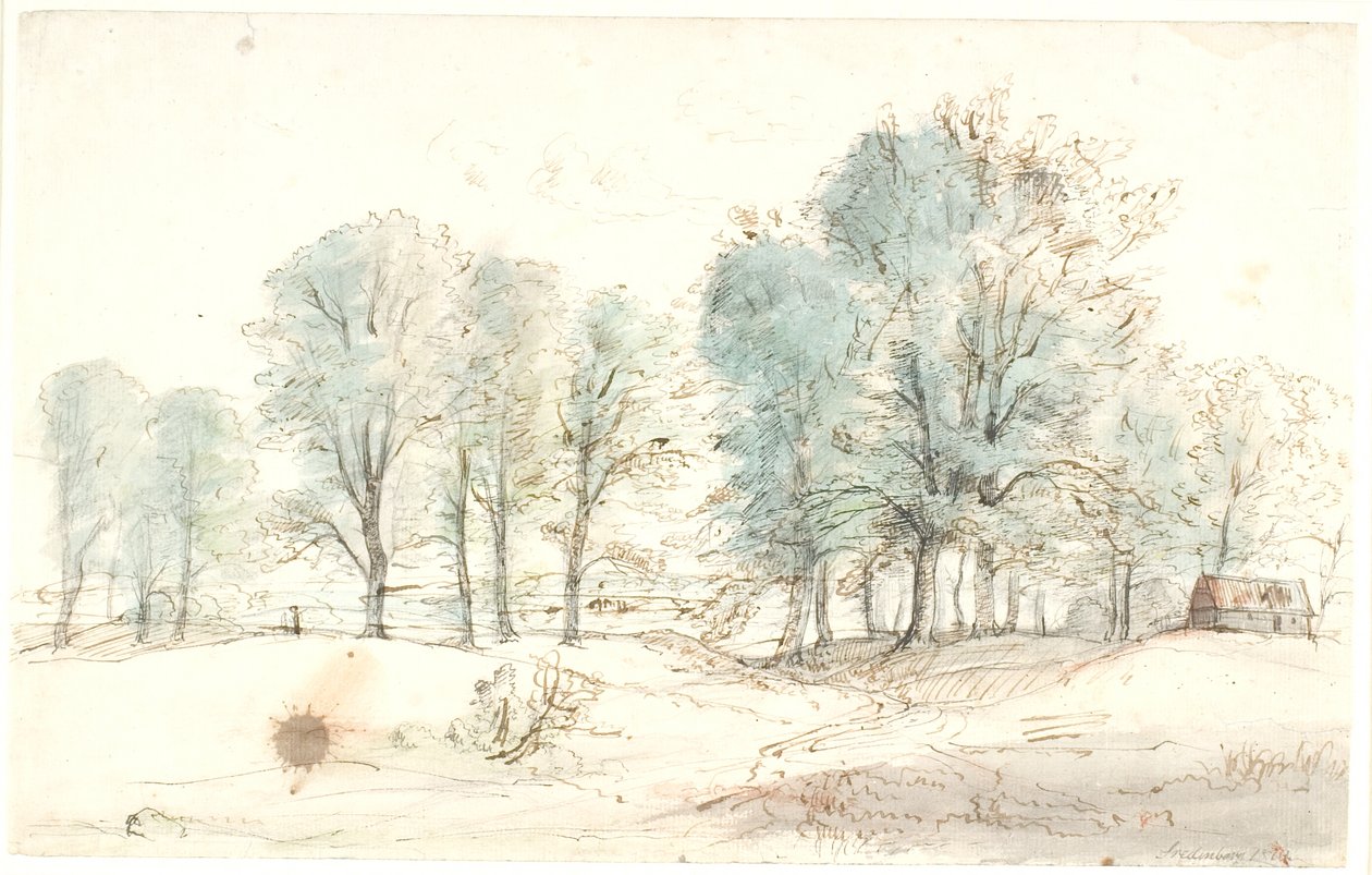 Paisaje en Fredensborg de Dankvart Dreyer