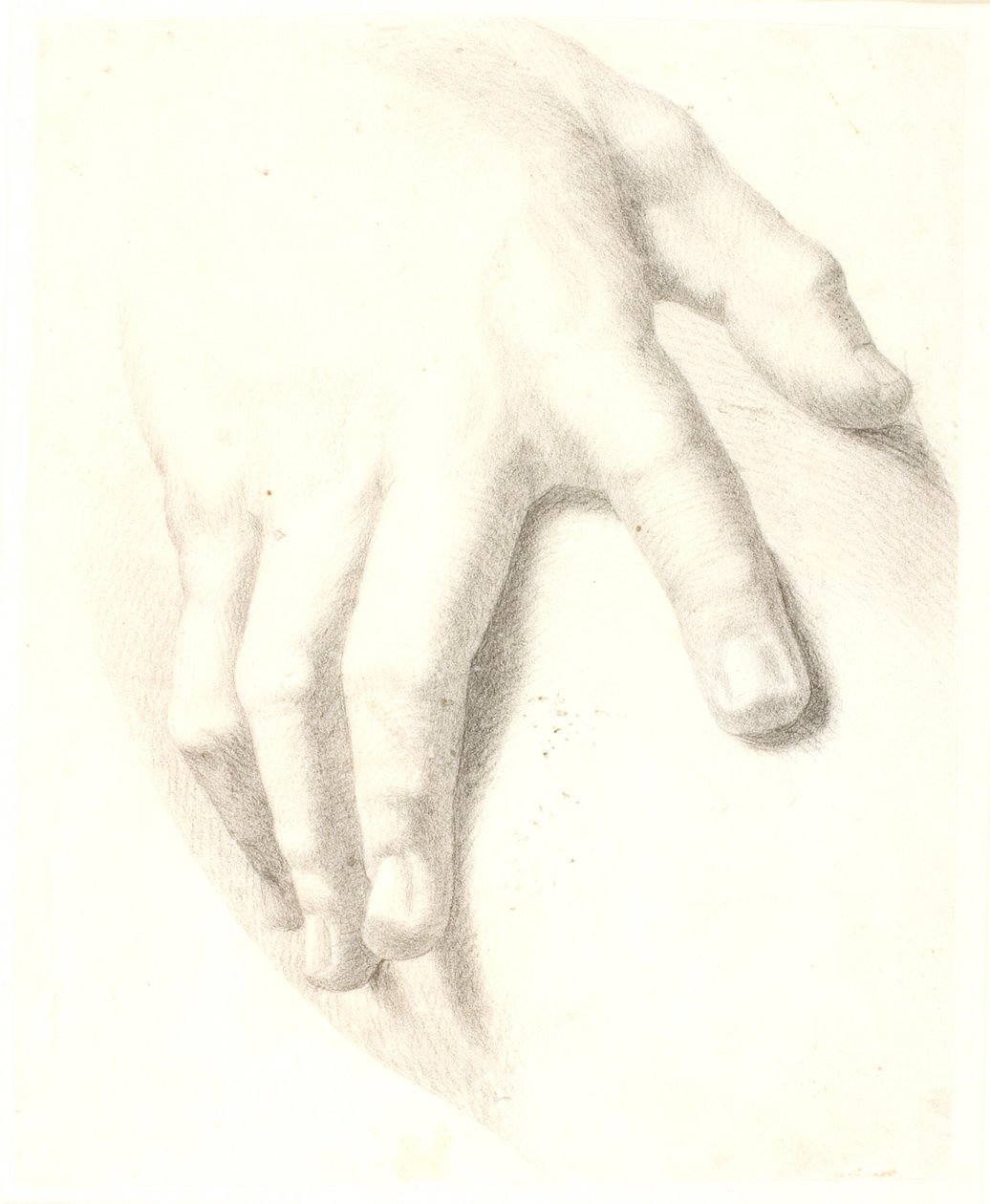 Estudio de mano de Dankvart Dreyer
