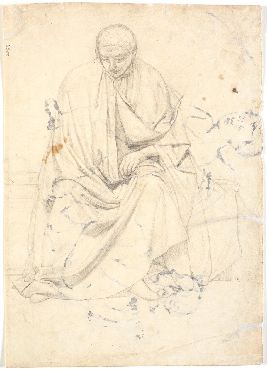 Estudio para una figura de apóstol o similar de Dankvart Dreyer