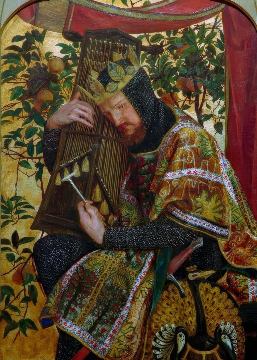 David como rey de Dante Gabriel Charles Rossetti