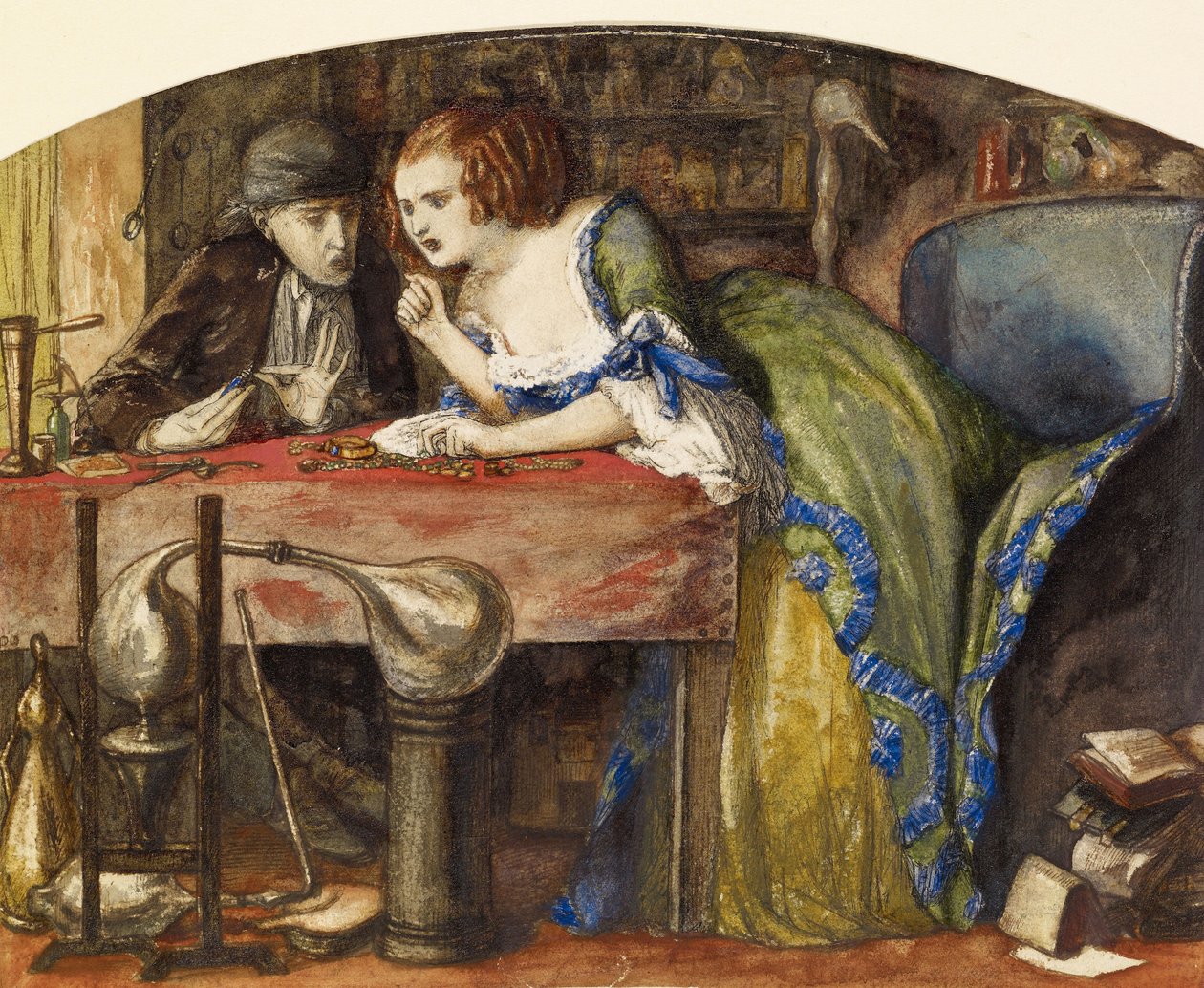 El laboratorio de Dante Gabriel Charles Rossetti
