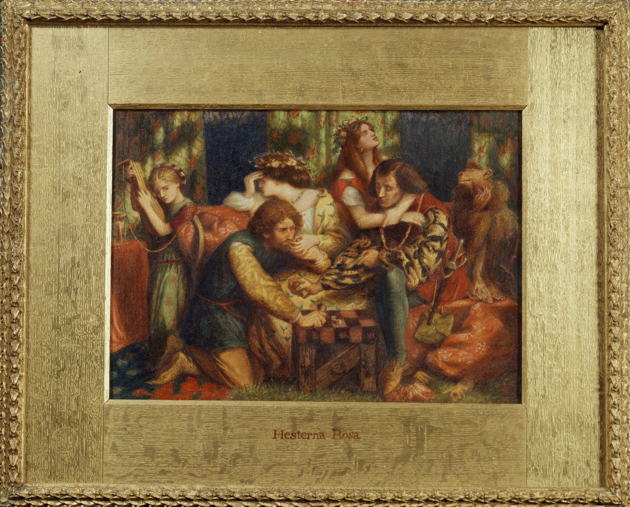 Los caballos rosas de Dante Gabriel Charles Rossetti