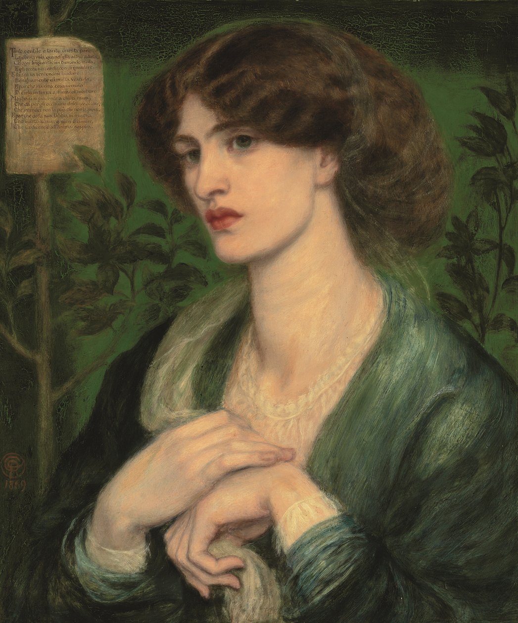 El saludo de Beatriz de Dante Gabriel Charles Rossetti