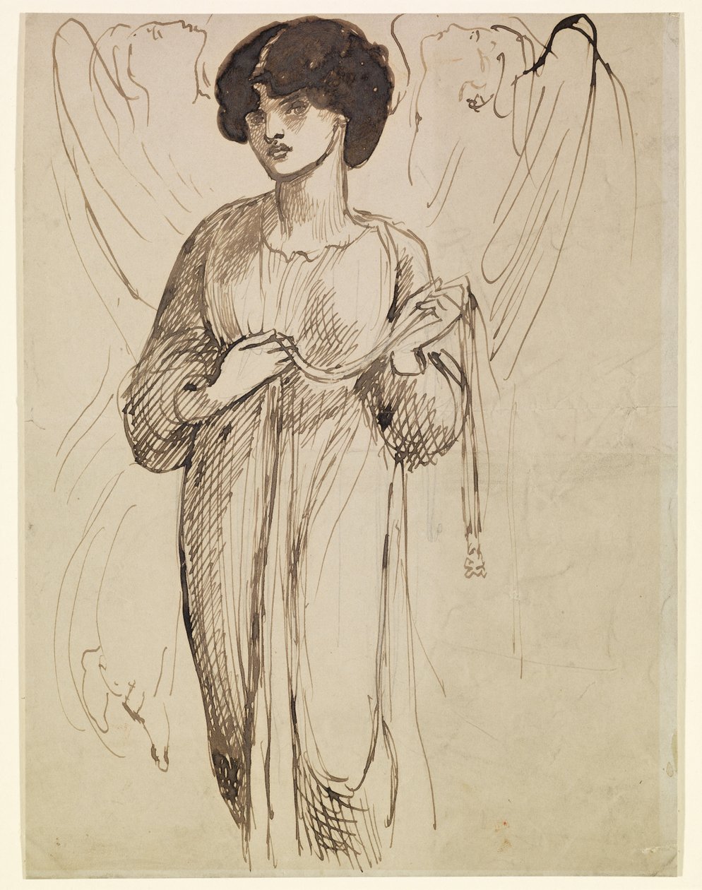 Astarté Syriaca - Estudio de figuras de Dante Gabriel Rossetti