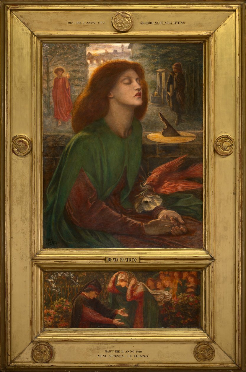 Beata Beatrix, 1871-72 de Dante Gabriel Rossetti