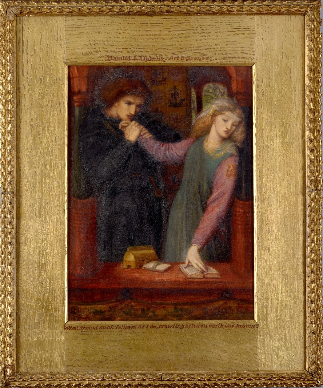 Hamlet y Ofelia, 1866 de Dante Gabriel Rossetti