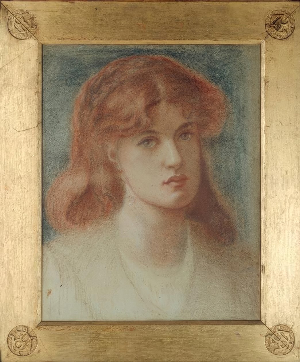 Cabeza de una joven de Dante Gabriel Charles Rossetti