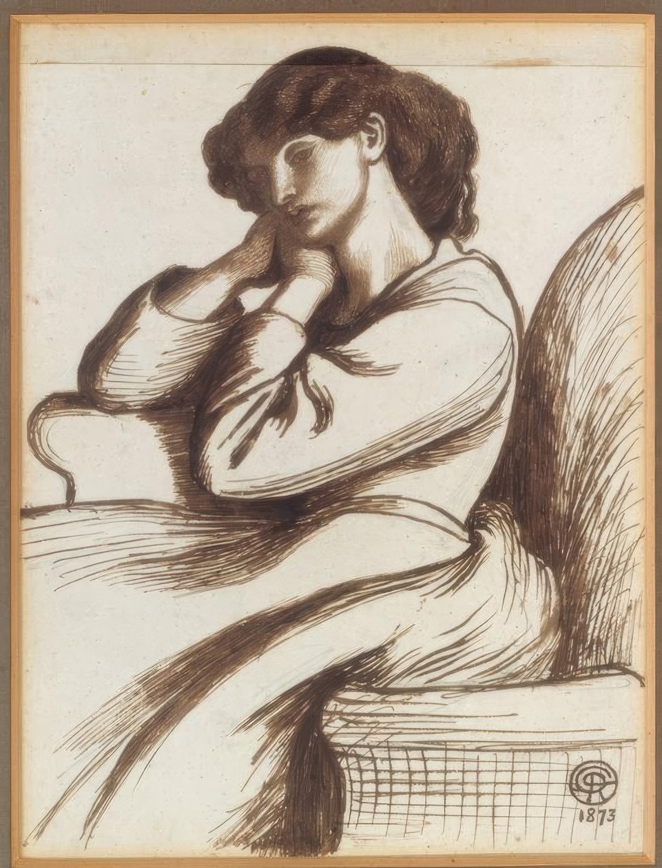 Sra. William Morris de Dante Gabriel Charles Rossetti