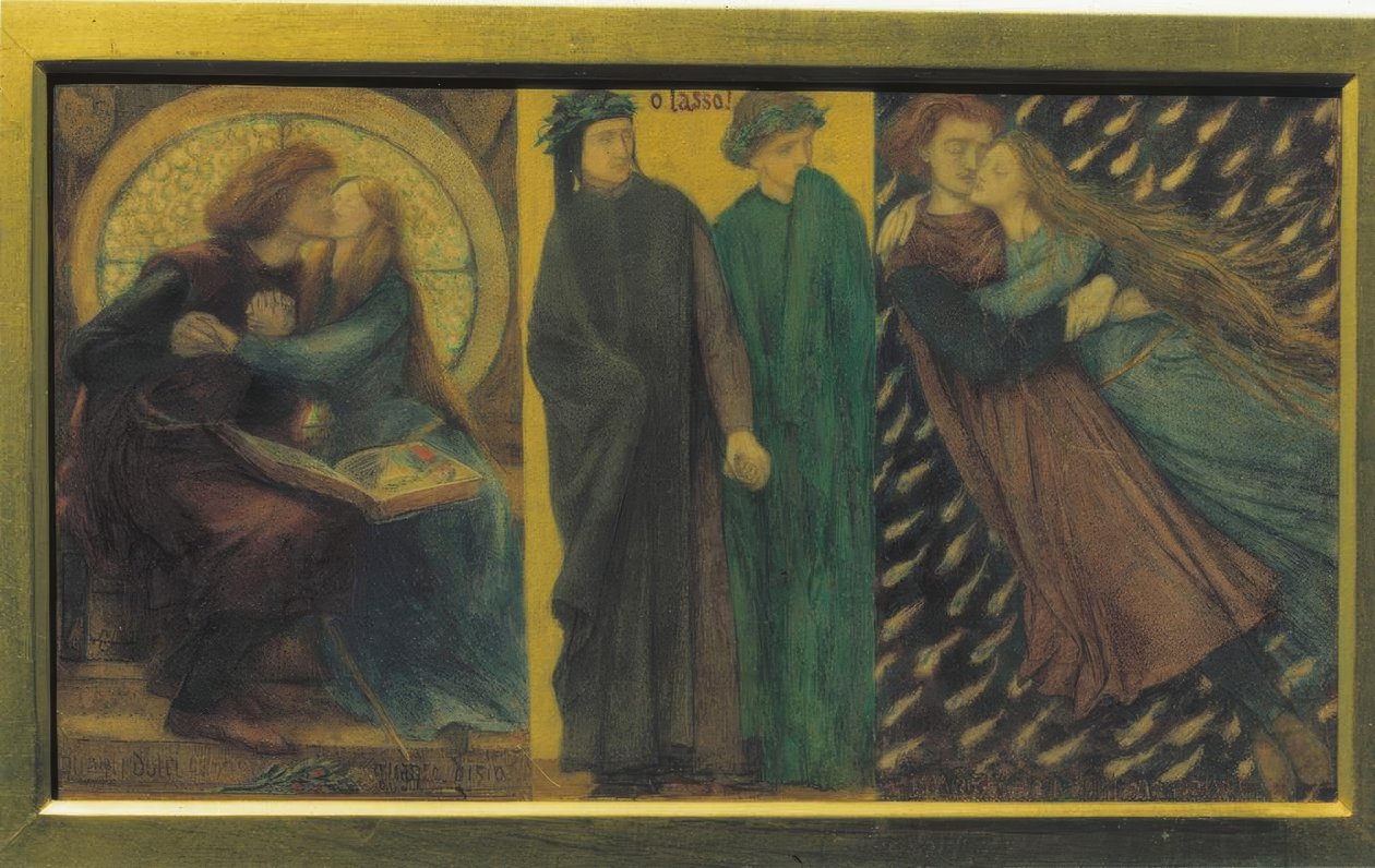 Paolo y Francesca da Rimini de Dante Gabriel Charles Rossetti