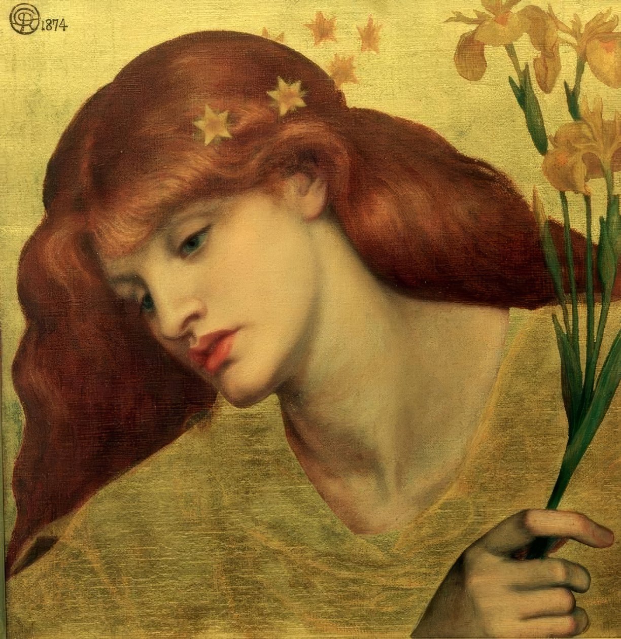 Sancta Lilias de Dante Gabriel Charles Rossetti