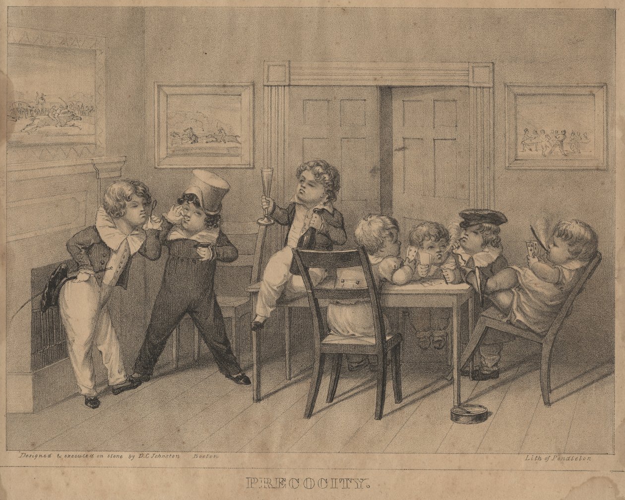 Precocidad, 1827 de David Claypoole Johnston