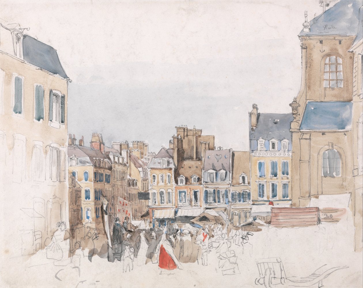 Un mercado francés de David Cox