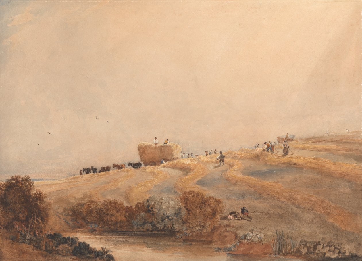 Haciendo heno de David Cox