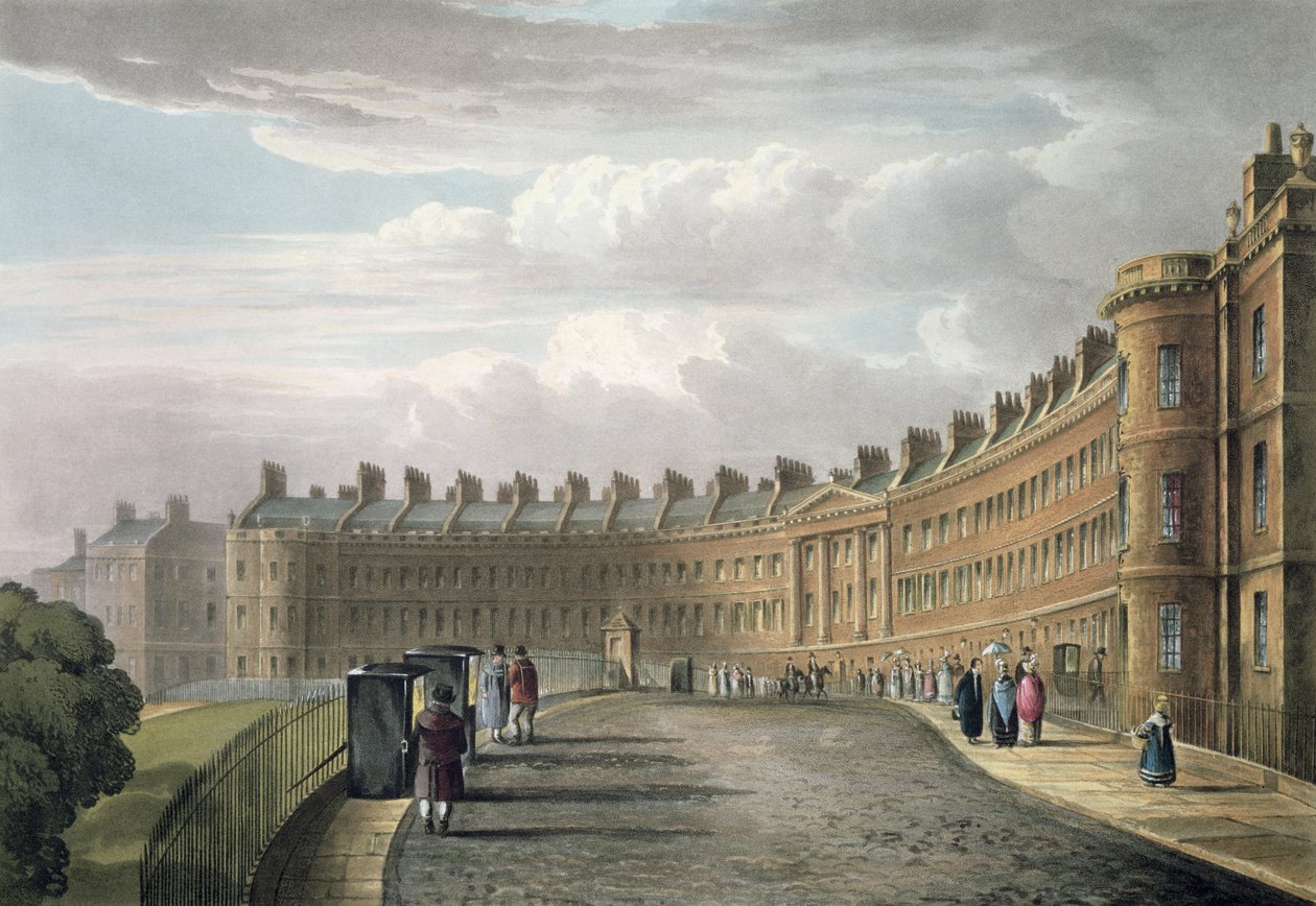 Lansdown Crescent, Bath, 1820 de David Cox