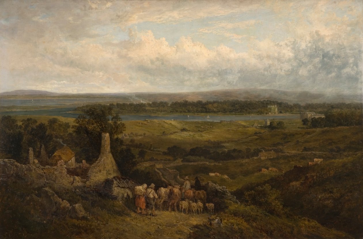 Castillo de Menlough, Galway, Irlanda de David Cox