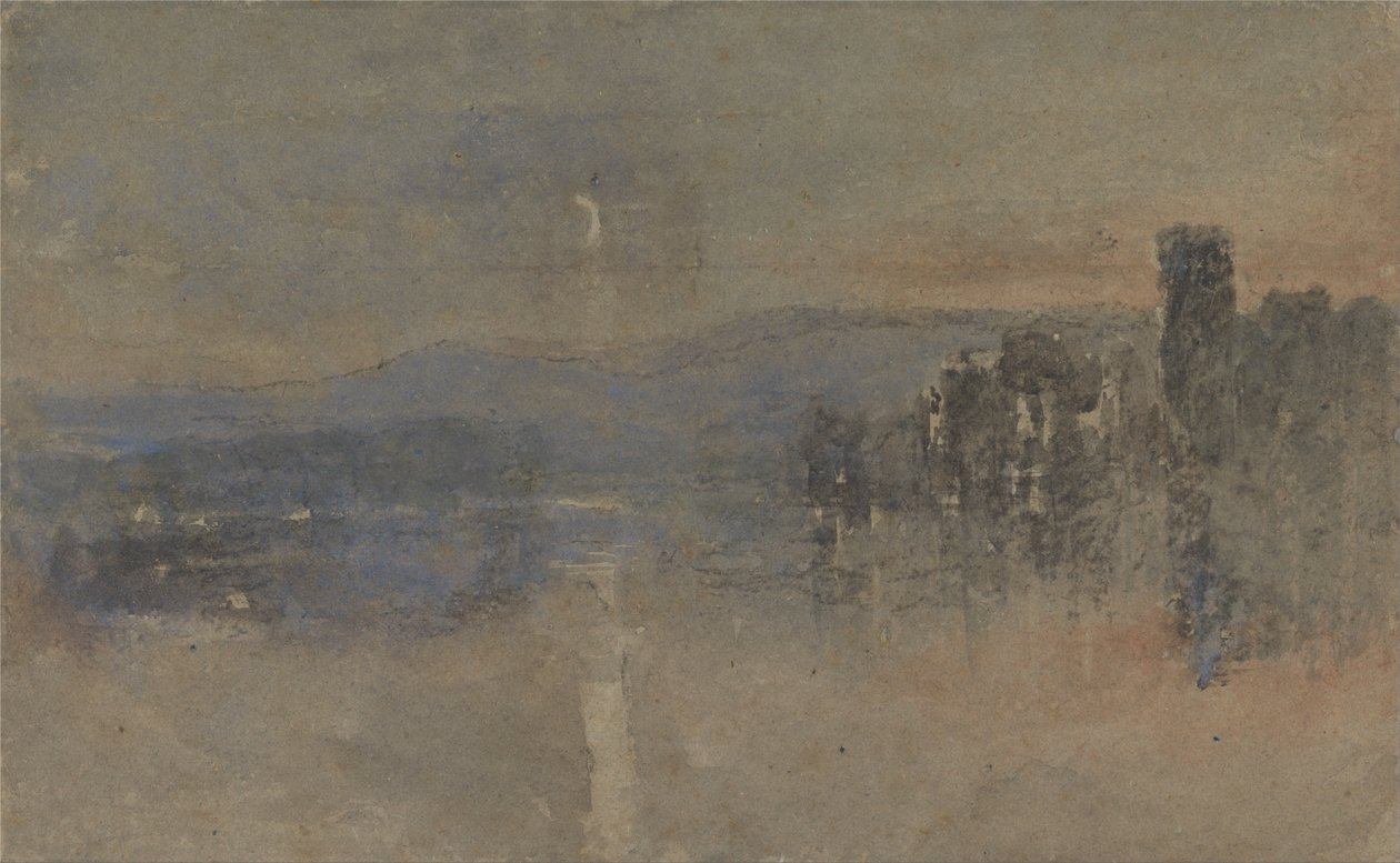 Paisaje a la luz de la luna de David Cox