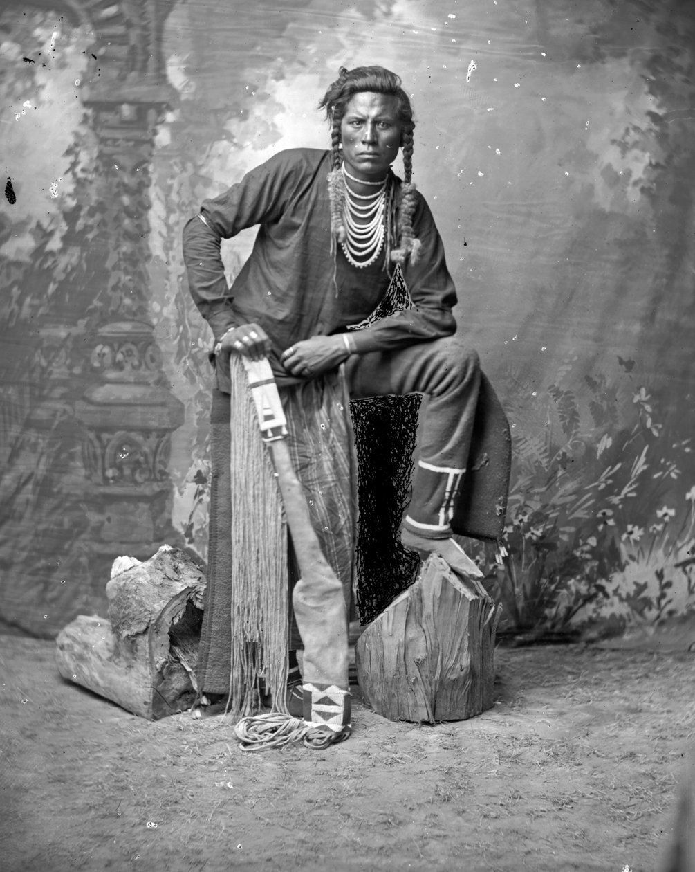 Curley, explorador Crow, 1880s de David Frances Barry