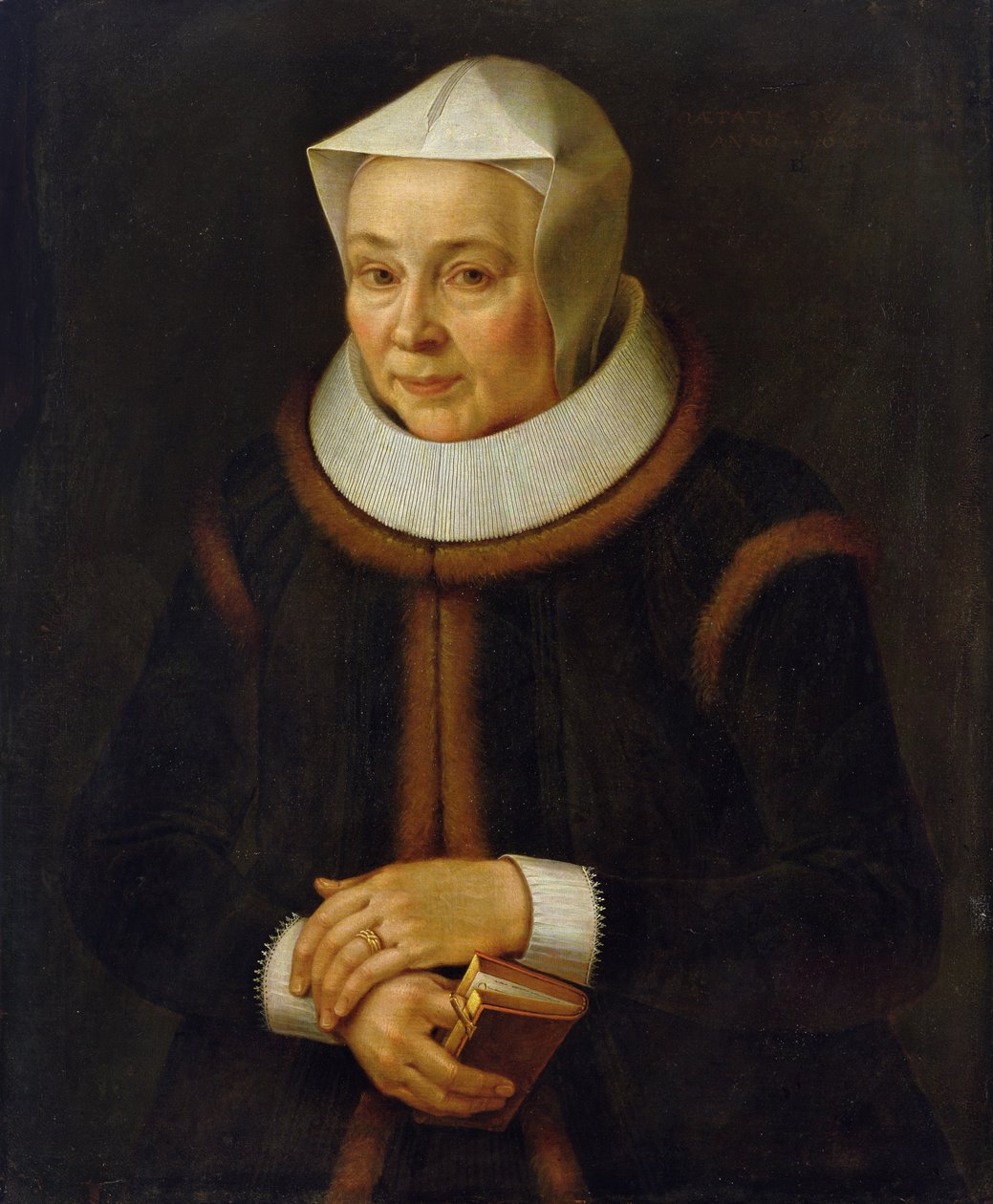 Retrato de la madre del artista, 1604 de David Kindt