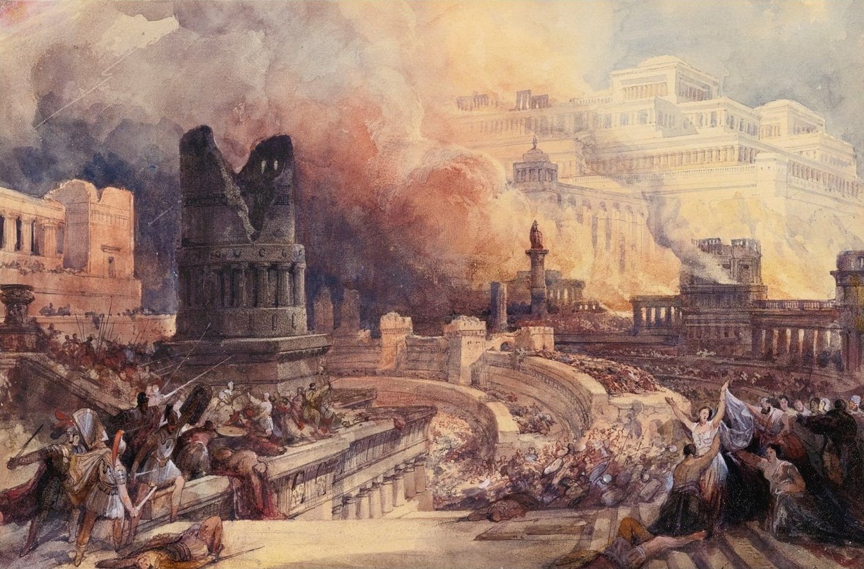 La destrucción de una ciudad de David Roberts