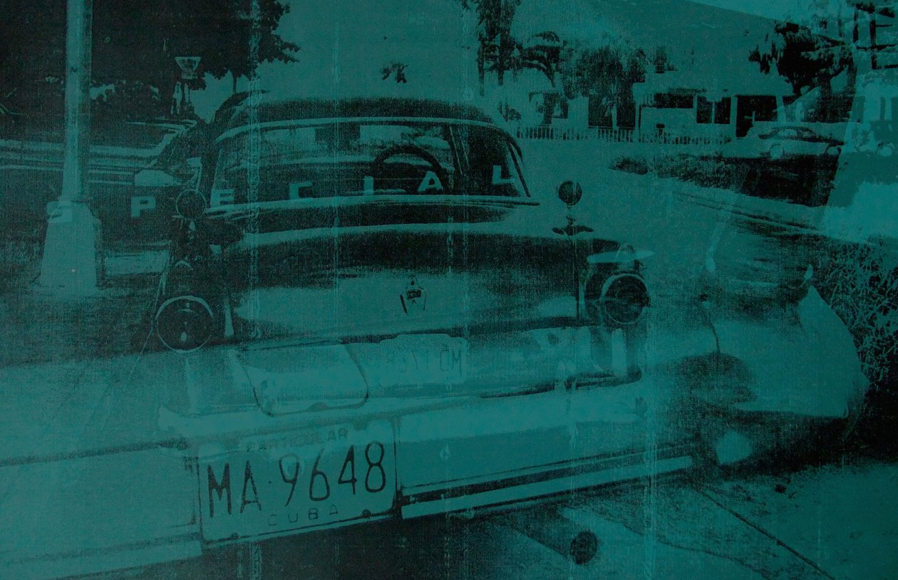 Coche verde abstracto de David Studwell