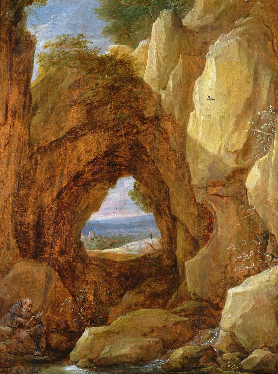 Interior de una cueva de David Teniers the Younger