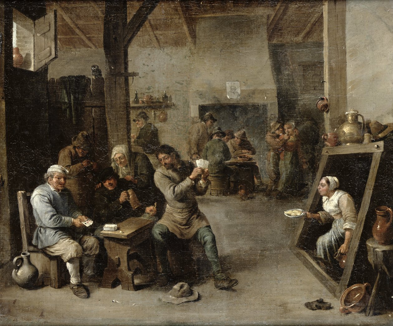Los jugadores de cartas de David Teniers the Younger
