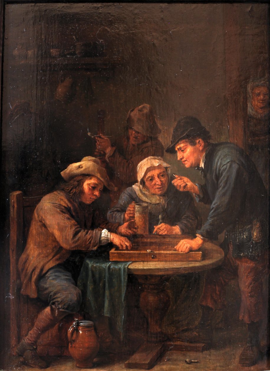 Jugadores de trictrac de David Teniers the Younger