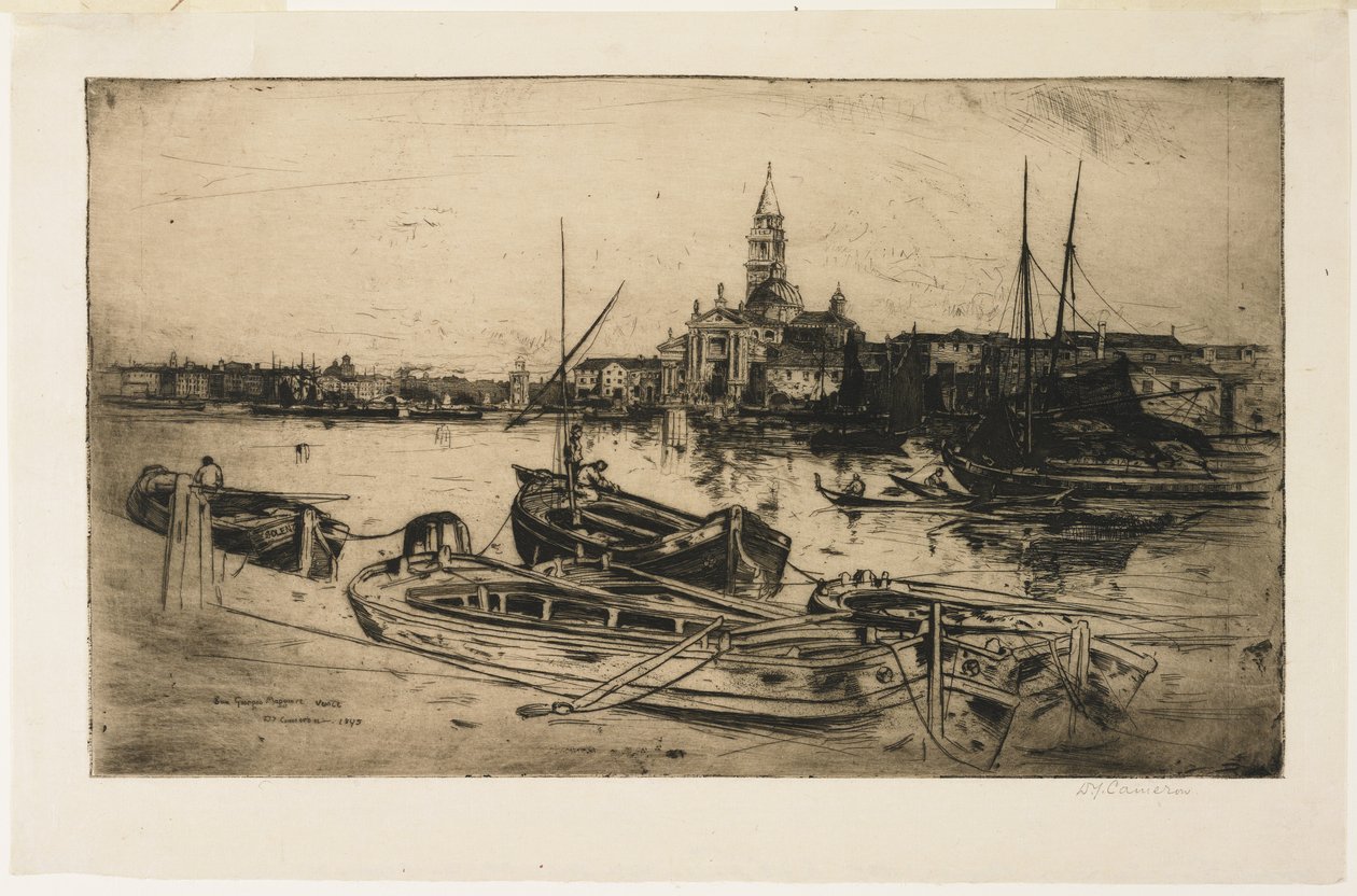 San Giorgio Maggiore, 1895 de David Young Cameron