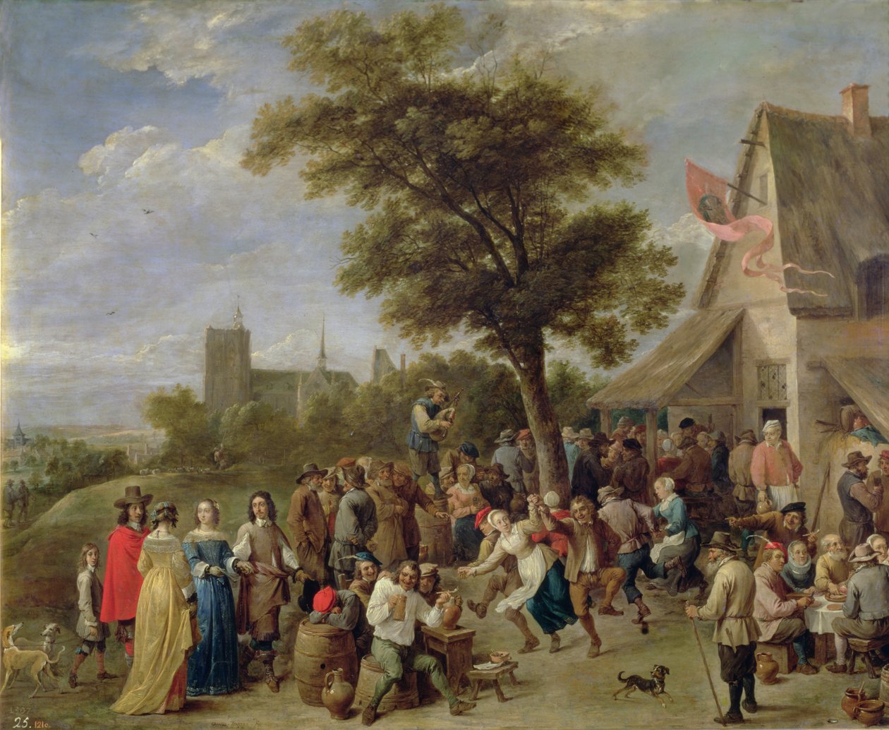 Campesinos Celebrando, c.1650 de David Teniers the Younger