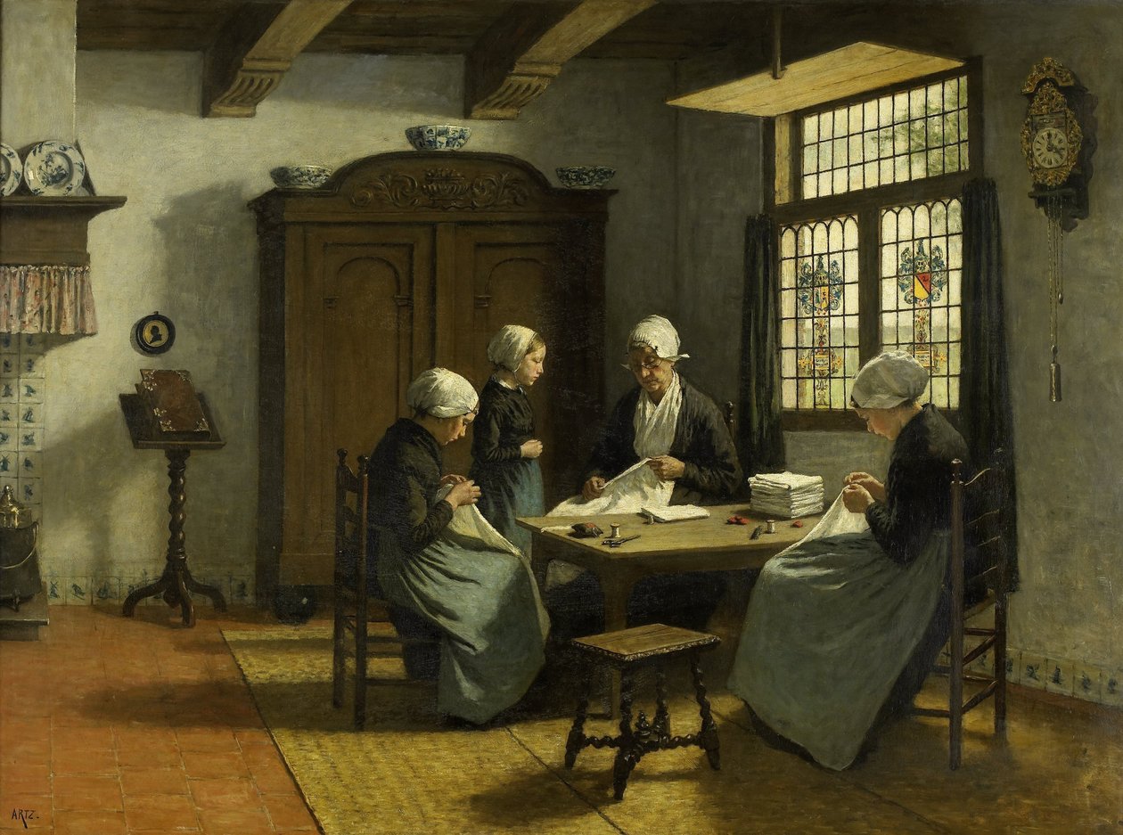 En el orfanato de Katwijk-Binnen de David Adolph Constant Artz