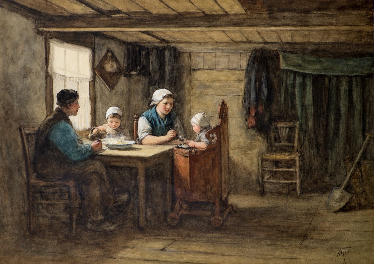 La comida del mediodía de David Adolph Constant Artz