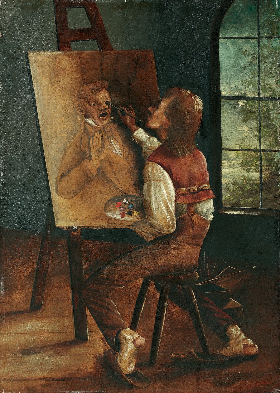 Autorretrato de David Claypoole Johnston