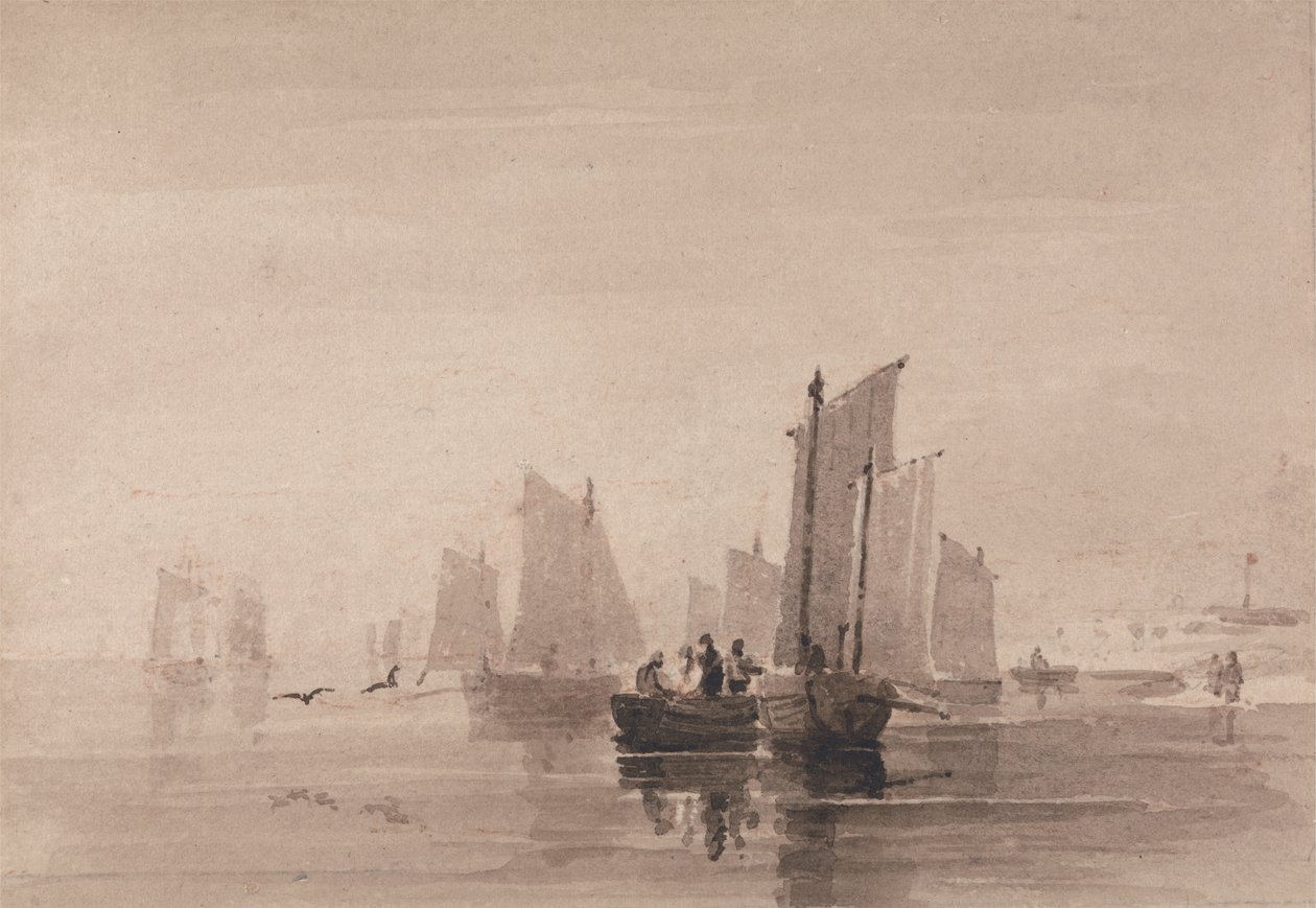 Pesca en Hastings de David Cox