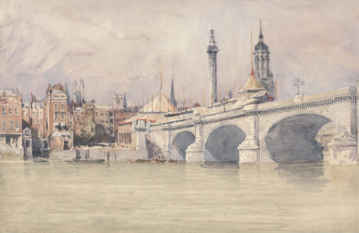 Inauguración del nuevo puente de Londres de David Cox