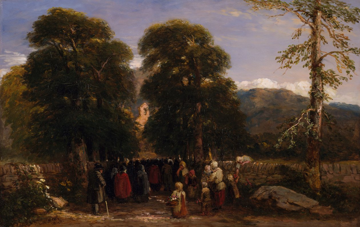 El Funeral Galés, 1848 de David Cox the elder