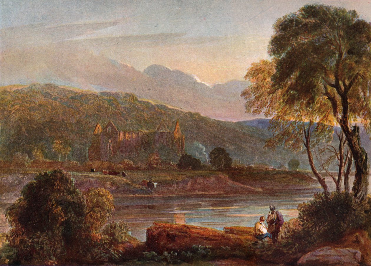 Abadía de Tintern, c. 1840 de David Cox the elder